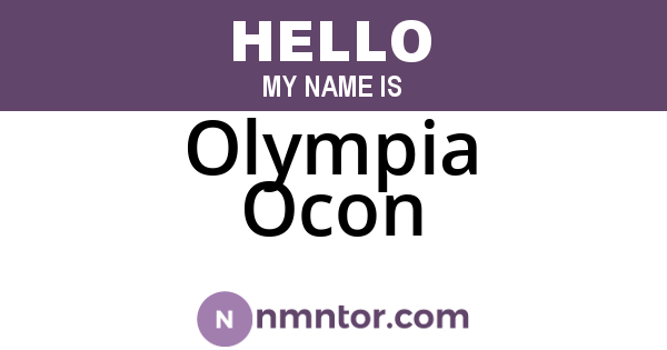 Olympia Ocon