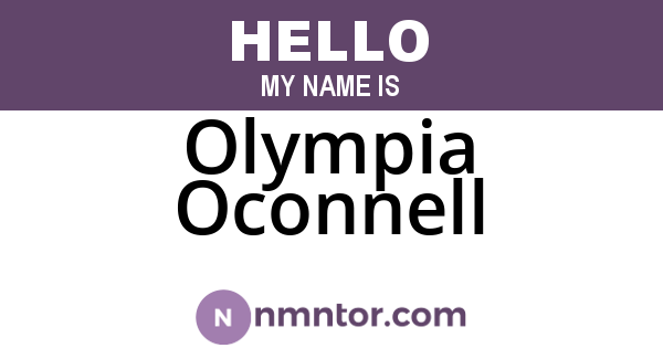 Olympia Oconnell