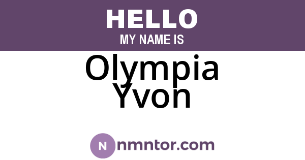 Olympia Yvon
