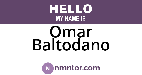 Omar Baltodano