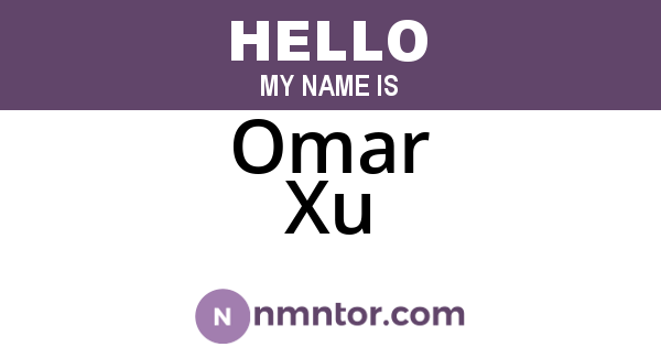 Omar Xu