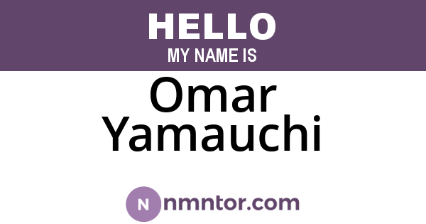 Omar Yamauchi