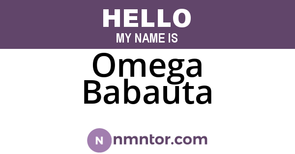 Omega Babauta