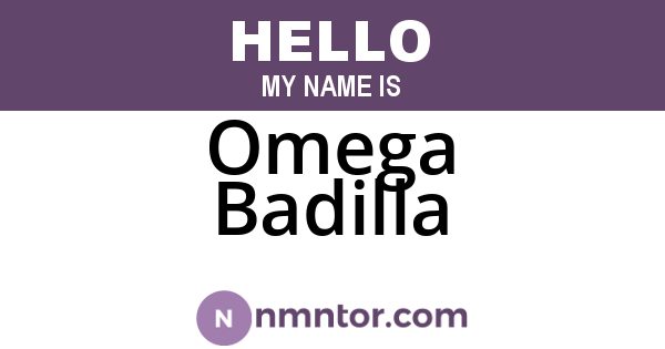 Omega Badilla