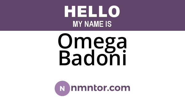 Omega Badoni
