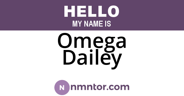 Omega Dailey