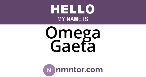 Omega Gaeta
