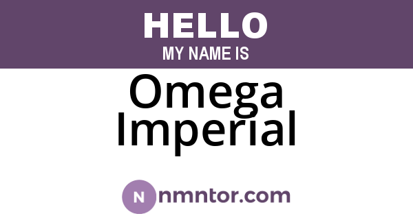 Omega Imperial