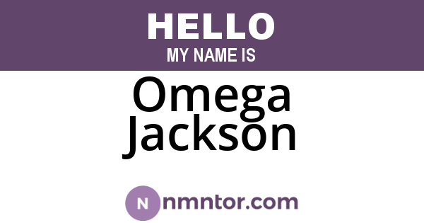 Omega Jackson