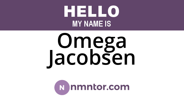 Omega Jacobsen