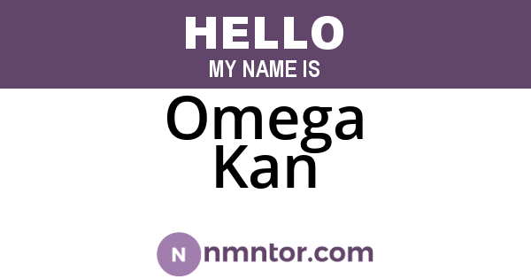 Omega Kan