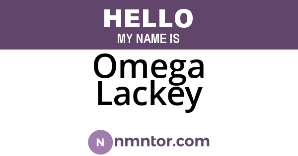 Omega Lackey