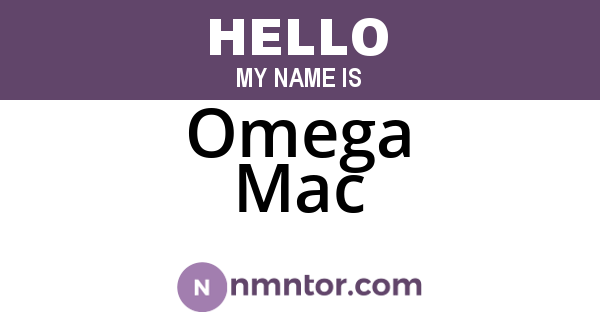 Omega Mac