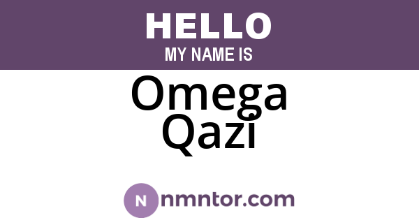 Omega Qazi