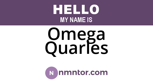 Omega Quarles