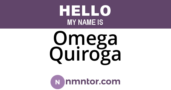Omega Quiroga