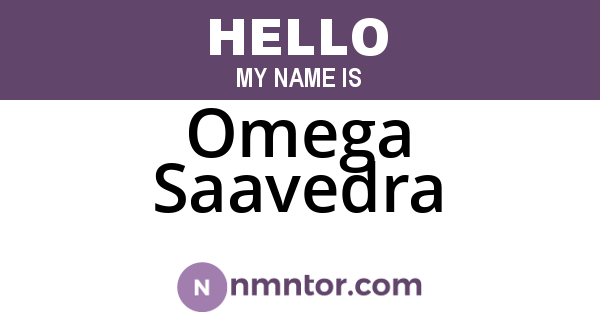 Omega Saavedra