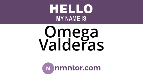 Omega Valderas