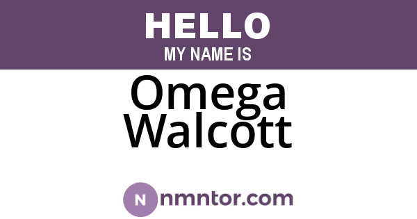 Omega Walcott
