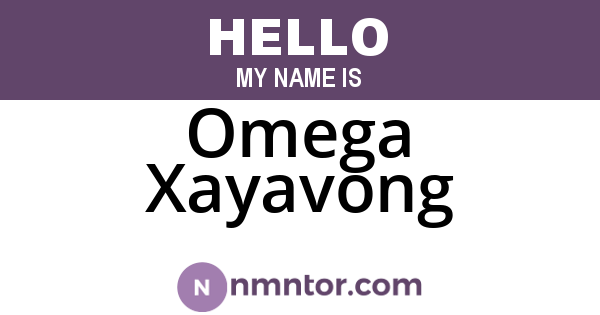Omega Xayavong