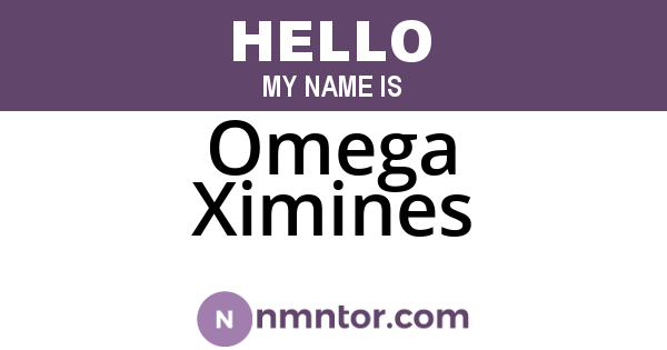 Omega Ximines