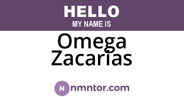 Omega Zacarias