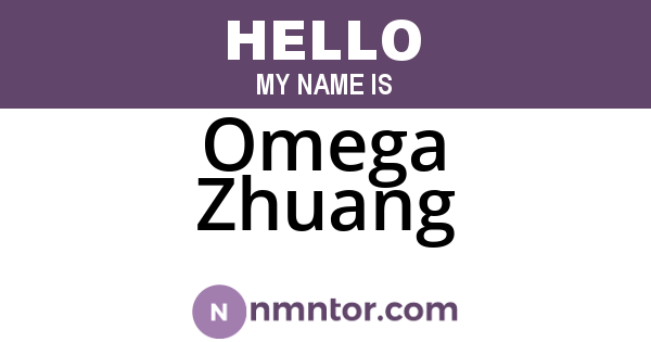 Omega Zhuang