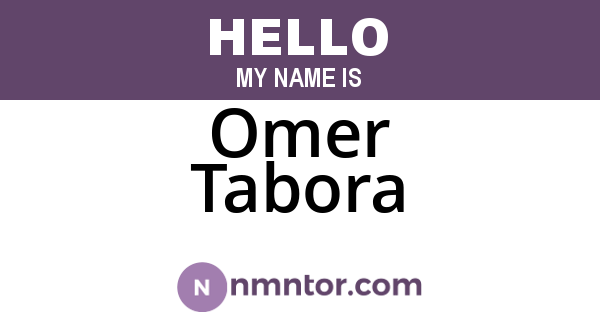 Omer Tabora