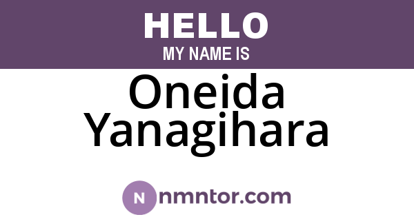 Oneida Yanagihara