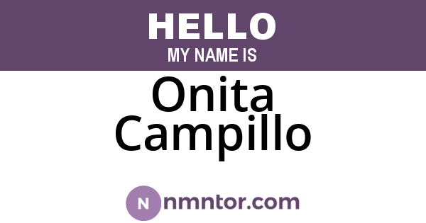 Onita Campillo