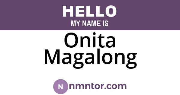 Onita Magalong