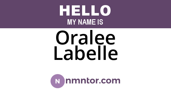 Oralee Labelle