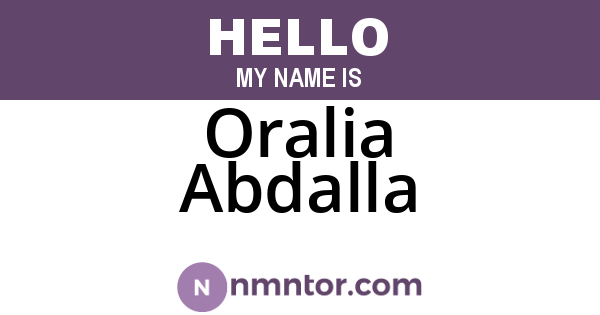 Oralia Abdalla