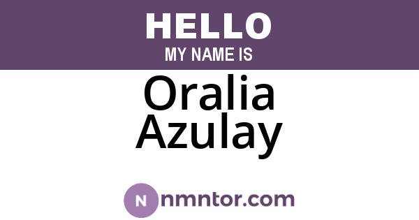 Oralia Azulay