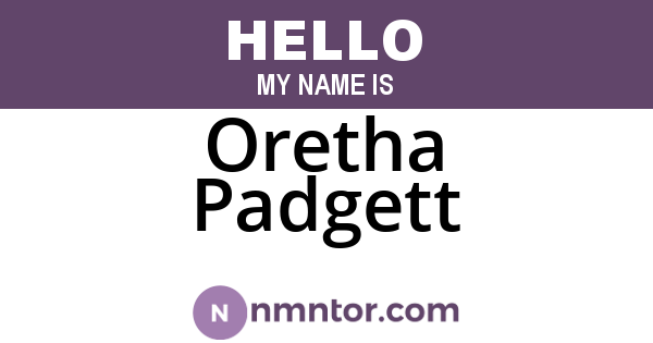 Oretha Padgett
