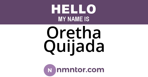 Oretha Quijada