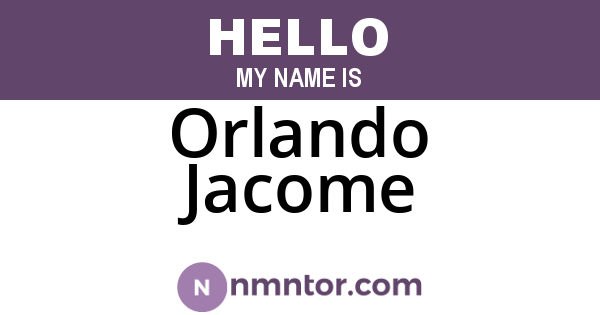 Orlando Jacome