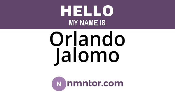 Orlando Jalomo