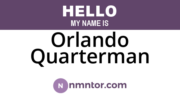Orlando Quarterman