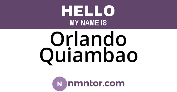 Orlando Quiambao