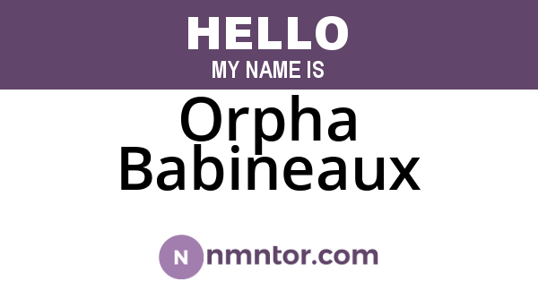 Orpha Babineaux