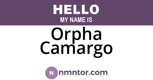 Orpha Camargo