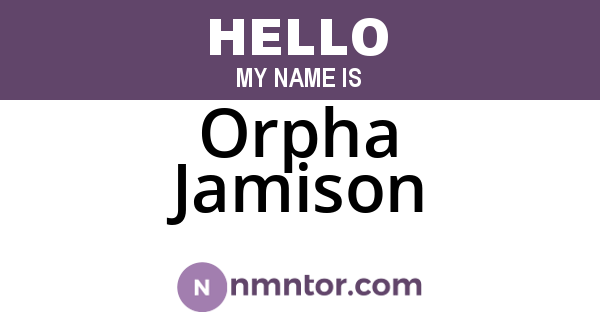 Orpha Jamison