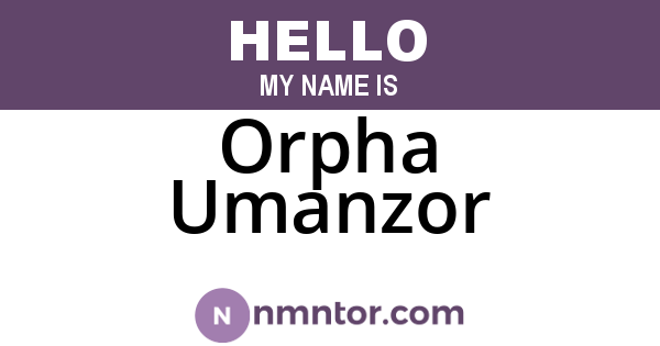 Orpha Umanzor