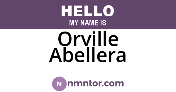 Orville Abellera