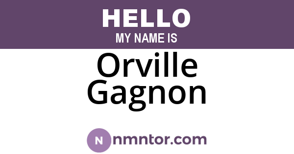 Orville Gagnon