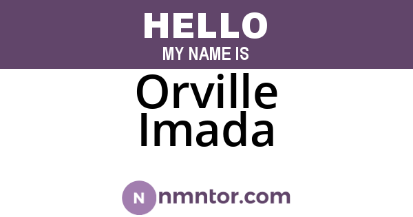 Orville Imada
