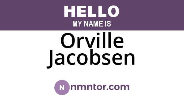 Orville Jacobsen