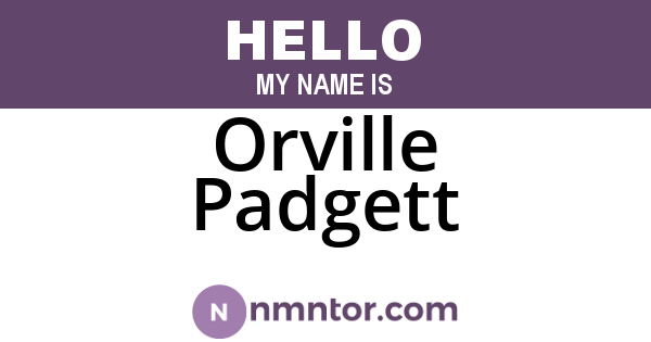 Orville Padgett