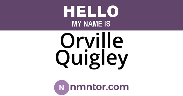 Orville Quigley